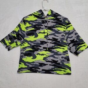 Roma Concept Boys Hoodie Size 2X Camouflage Pullover Gray/Green